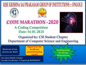 CODE MARATHON Prize Distribution 2020