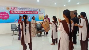 Taekwondo Training for RISE girl students… RISE@RAGA