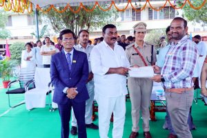 Certificate of Merit presented to our institution by the Hon’ble Collector and Hon’ble Minister Sri Meruga Nagarjuna for the exemplary performance by our NSS Unit.