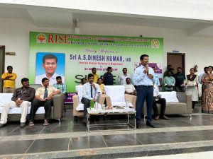 An awareness program on sveep by Sri A.S.Dinesh kumar IAS, District Collector, Prakasam District , Dt 15th Dec 23