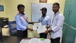 Our 3rd CSE Students  Mr.K. Anil Babu, Mr.D. Mahesh  Stood I st  in ” Virtual Tools Using Open-CV ”  Project Expo conducted at PACE on 15/03/24  Honored by Dr.K.Narayana Rao HOD, CSE RISE RPRA